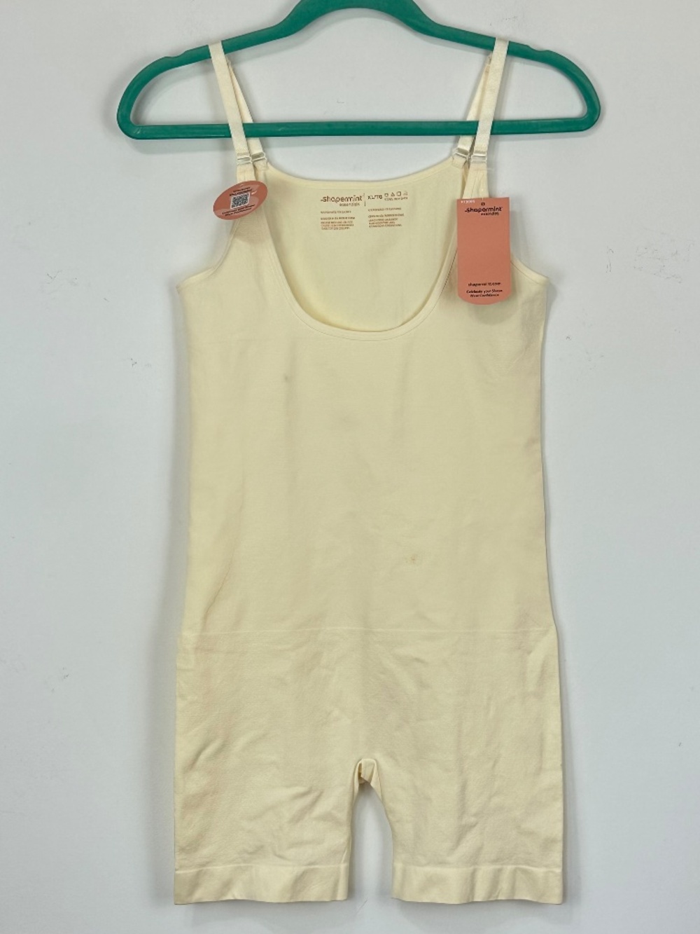 New Shapermint Open Bust Bodysuit Shaper Short XL Compression Shapewear